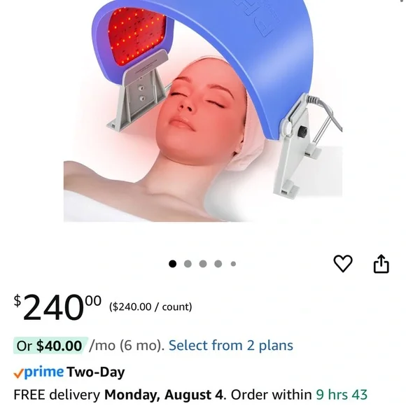 Hydraskincare 3 Color LED Photon Light Therapy Face Body Skin Skin Care - Picture 7 of 10